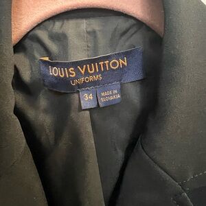 Authentic Louis Vuitton Uniform Jacket - Black- Size 34 / (XS)